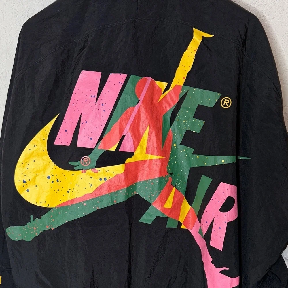 Retro Air Jordan Black Track Jacket XL